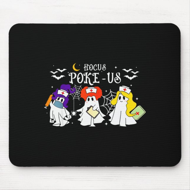 Hocus Ke-us Witch Nurse Halloween Medical Lab Tech Musmatta (Framsidan)