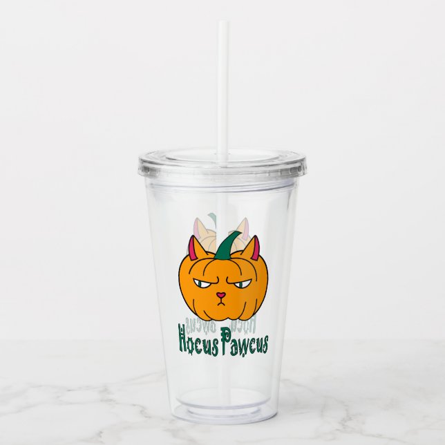 Hocus pawcus Halloween pumpingingerkattmagi Take Away Mugg (Framsida)
