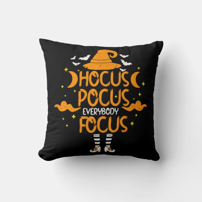 Hocus Pocus Alla Focus Halloween Funny Kudde (Framsida)