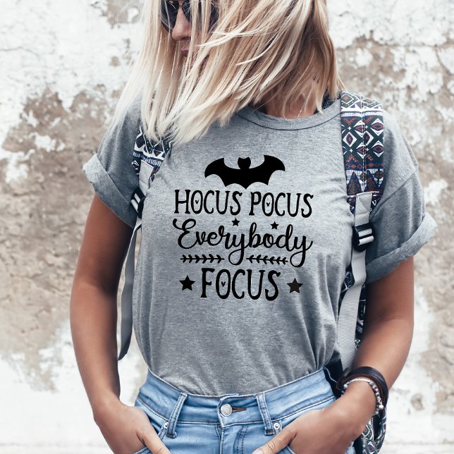 Hocus Pocus Alla Focus Teacher Halloween T Shirt (Hocus Pocus Everybody Focus Teacher Classroom Halloween Shirt)