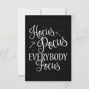 Hocus Pocus Alla Focus Teacher Kort