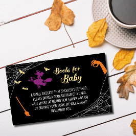 Hocus Pocus Baby Shower Böcker för Baby-kort Tilläggskort
