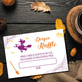 Hocus Pocus Baby Shower Diaper Raffle Card Bordsnummer