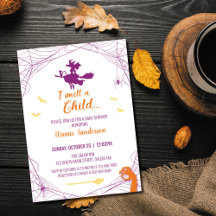 Hocus Pocus Baby Shower Inbjudan