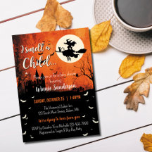 Hocus Pocus Baby Shower Inbjudan