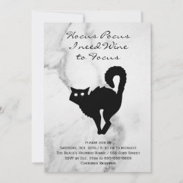 Hocus Pocus Black Cat Halloween Costume Party Inbjudningar