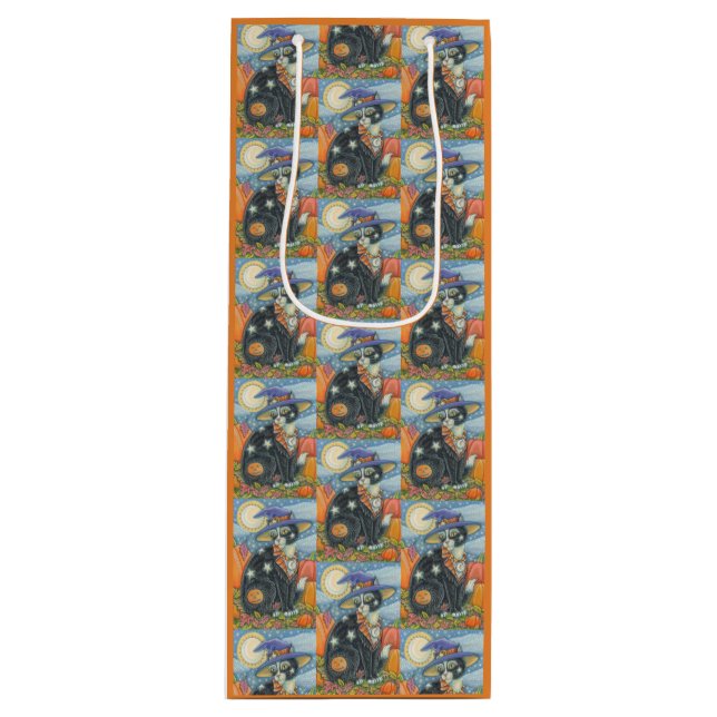 HOCUS POCUS BLACK CAT HALLOWEEN GIFT BAG - VIN (Framsidan)