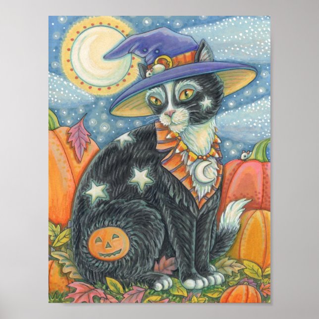 HOCUS POCUS BLACK CAT HALLOWEEN POSTER (Framsidan)