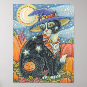 HOCUS POCUS BLACK CAT, MUS HALLOWEEN POSTER