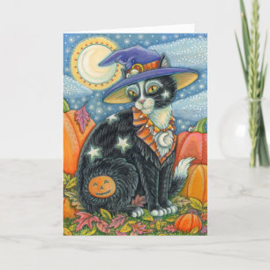 HOCUS POCUS BLACK CAT WITCH & MOUSE HALLOWEEN HELGKORT