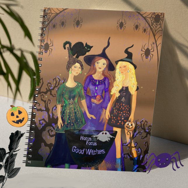 Hocus Pocus Bra Witches Halloween bärbar dator Anteckningsbok (Hocus Pocus Good Witches Halloween Notebook)