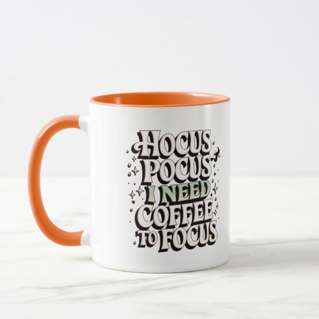 Hocus Pocus Coffee Mugg - jag behöver kaffe för at (Vänster)