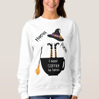 Hocus Pocus Coffee till Focus Halloween-tröja T Shirt
