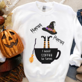 Hocus Pocus Coffee till Focus Halloween-tröja T Shirt