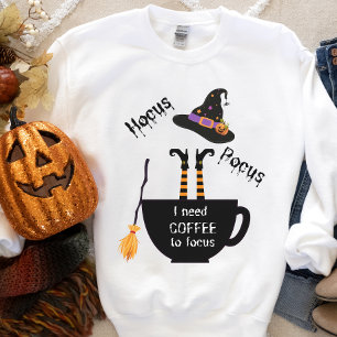 Hocus Pocus Coffee till Focus Halloween-tröja T Shirt