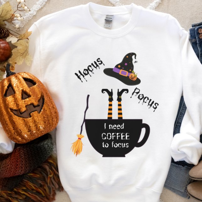 Hocus Pocus Coffee till Focus Halloween-tröja T Shirt (Skapare uppladdad)