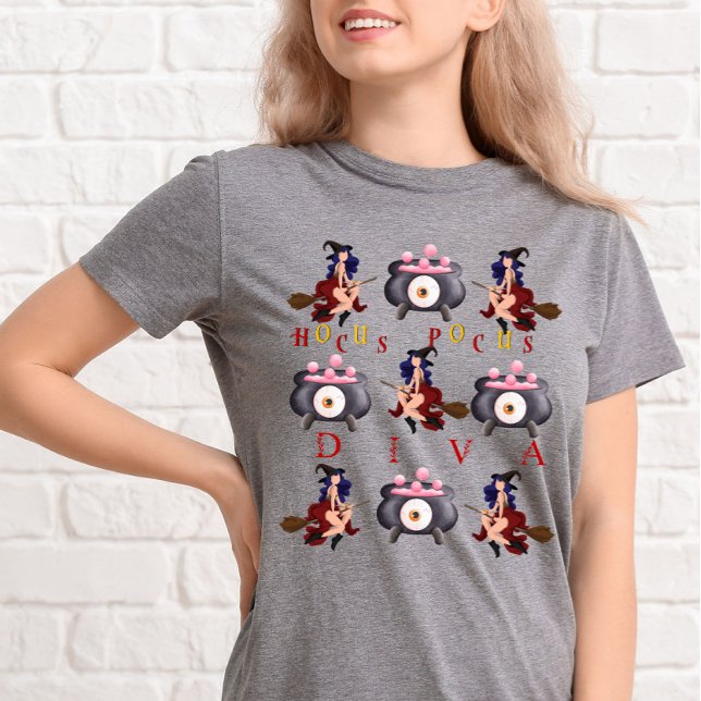 Hocus Pocus Diva Halloween T Shirt (Skapare uppladdad)