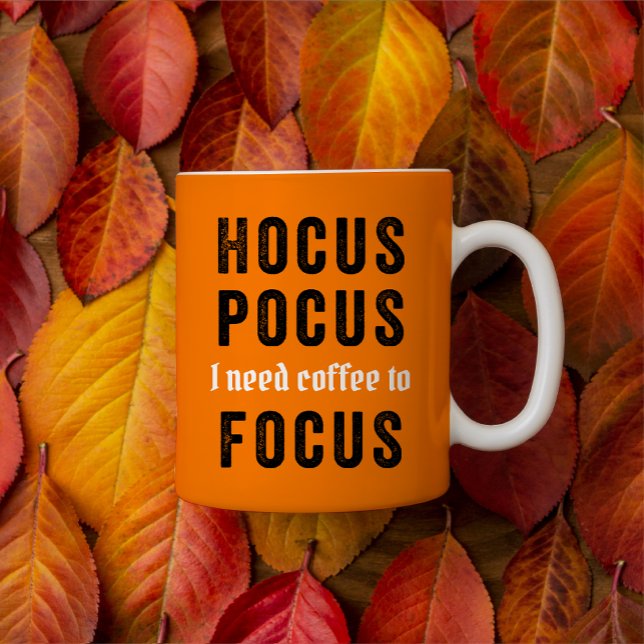 Hocus Pocus Focus Cute Funny Halloween Coffee Mugg (Skapare uppladdad)
