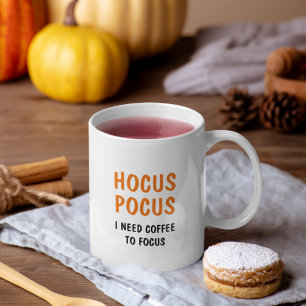 Hocus Pocus Funny Halloween-citat ORANGE Kaffemugg