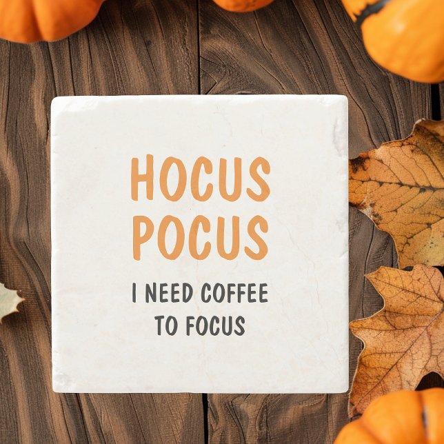 Hocus Pocus Funny Halloween-citat | ORANGE Stenunderlägg (Skapare uppladdad)