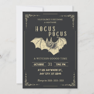 Hocus Pocus Halloween fest-inbjudan Inbjudningar