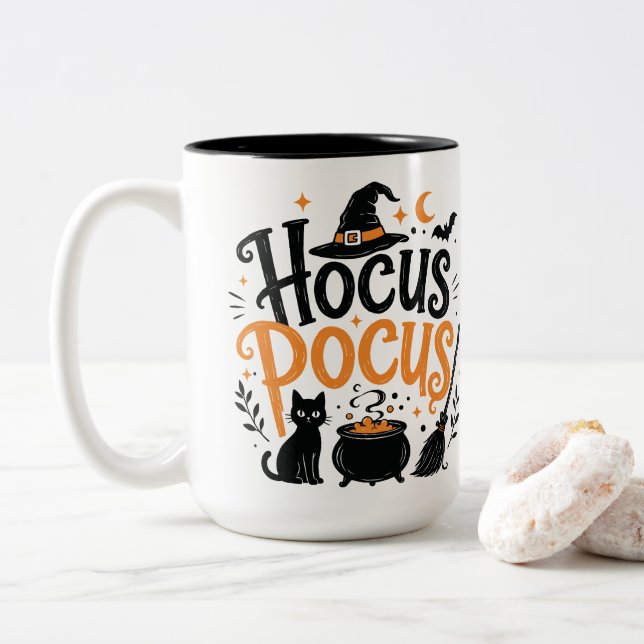 Hocus Pocus Halloween Häxa Mugg (Med munk)