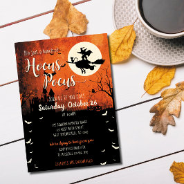 Hocus Pocus Halloween-inbjudan Inbjudningar