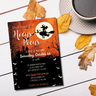 Hocus Pocus Halloween-inbjudan Inbjudningar