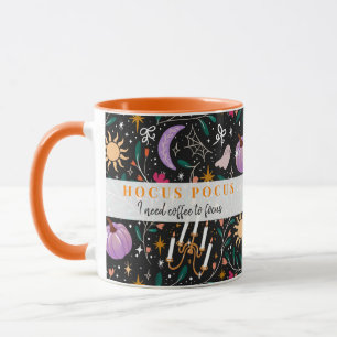 Hocus Pocus Halloween Kaffe Roligt Sött Spökligt Mugg
