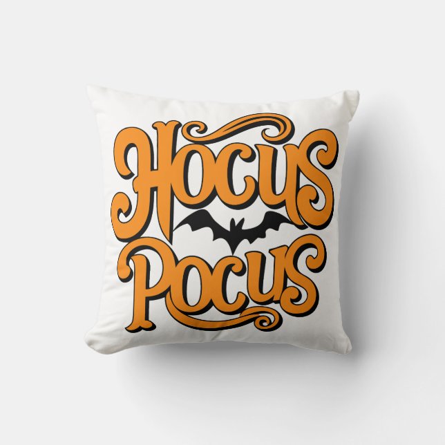 Hocus Pocus Halloween Kudde (Framsida)