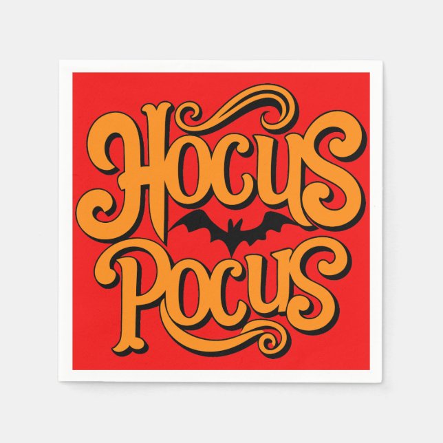 Hocus Pocus Halloween Pappersservett (Framsidan)