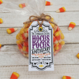 Hocus Pocus Halloween presenttagg Presentetikett