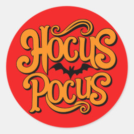Hocus Pocus Halloween Runt Klistermärke