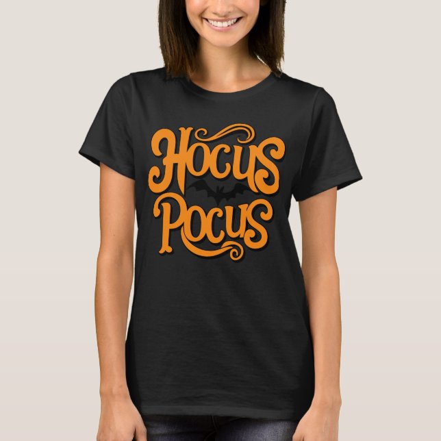 Hocus Pocus Halloween T Shirt (Framsida)