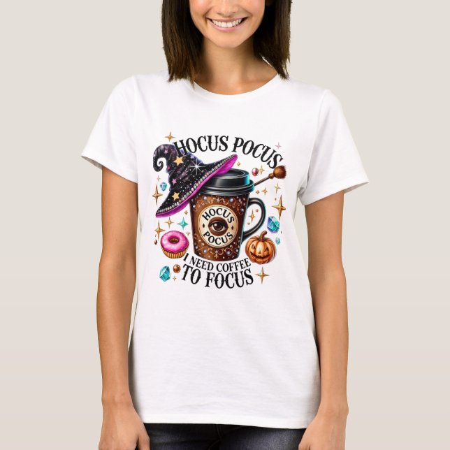 Hocus Pocus Halloween T Shirt (Framsida)