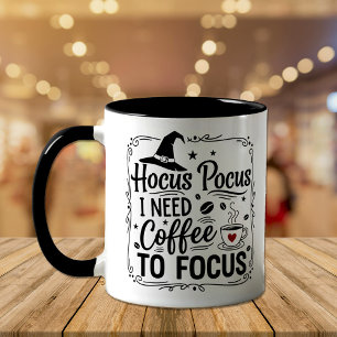 Hocus pocus i behov av kaffe för att kunna fokuser mugg