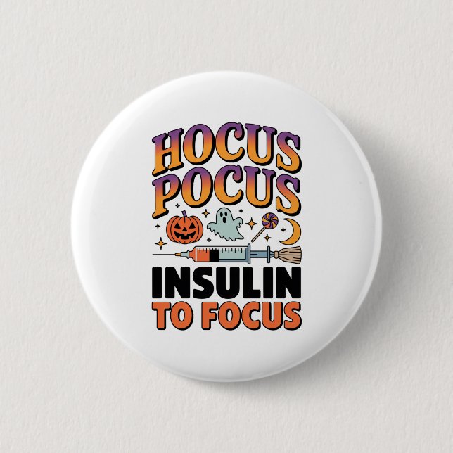 Hocus Pocus I behöver insulin till Focus Diabetes  Knapp (Framsida)