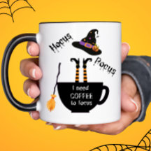 Hocus Pocus I behöver kaffe till Focus Halloween M