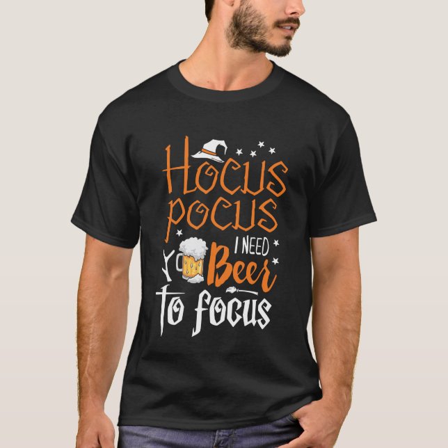 Hocus Pocus I måste vara fokuserad T Shirt (Framsida)