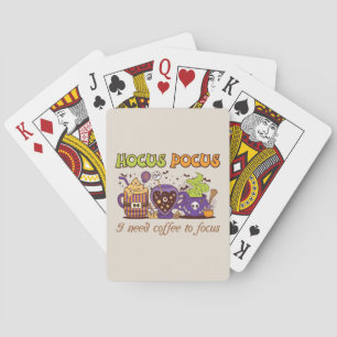 Hocus Pocus - jag behöver kaffe att fokusera på Casinokort