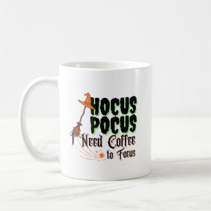 Hocus Pocus, jag behöver kaffe att fokusera på Kaffemugg
