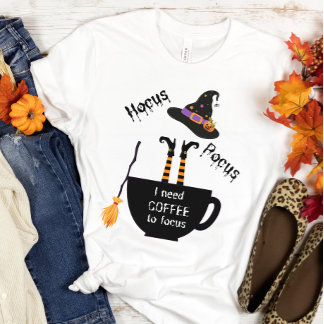 Hocus Pocus-kaffe till Focus Halloween t-t-shirt T Shirt