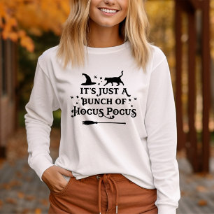 Hocus Pocus Katt Långärmad Dam Halloween T Shirt