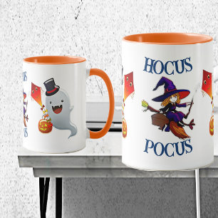 Hocus Pocus Magic Broom Witch Boo Halloween fest Mugg