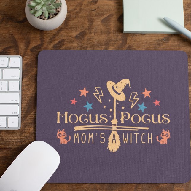 Hocus Pocus Mamma får Witch Musmatta (Hocus Pocus, Mom's a Witch Mousepad Cover from The Beekeeper Store)