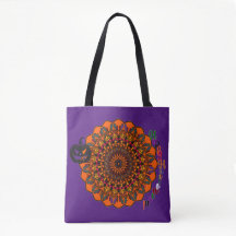 Hocus Pocus Mandala Halloween-handväskan - Handrit