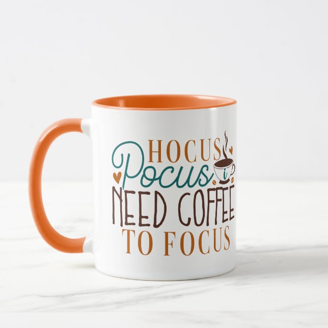 Hocus Pocus Modern Funny Coffee Halloween Mugg (Vänster)