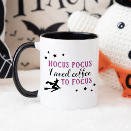 Hocus Pocus Modern Lila och Black Halloween Mugg