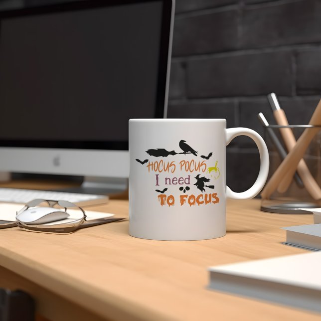 Hocus Pocus Modern Orange Halloween Mugg (Skapare uppladdad)
