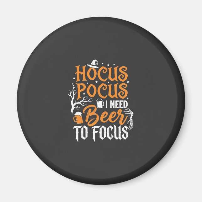 Hocus Pocus Öl Halloween Design_1 Magnet (Framsidan)